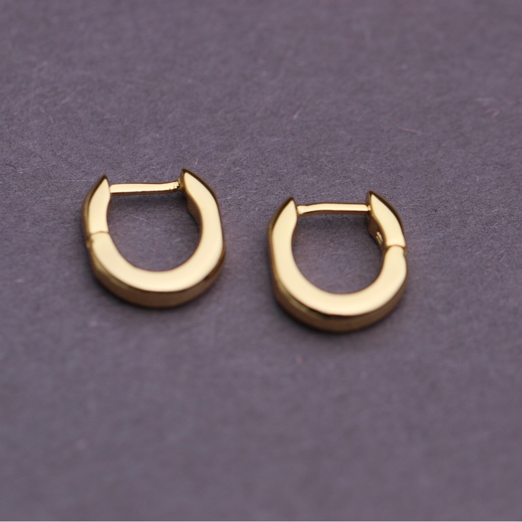 Jennifer Fisher City Link Gold-Plated Huggies — image 5 of 7